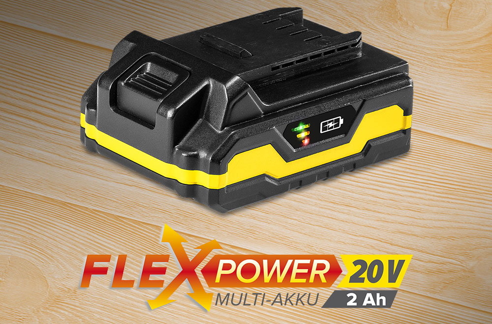 Flexpower-moniparisto 20 V / 2,0 Ah