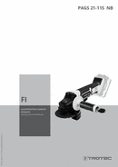 Käyttöohje akkukulmahiomakone PAGS 21-115  NB (FI)