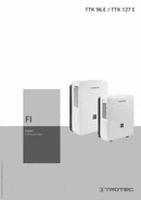 Käyttöohje – Ilmankuivain TTK 96 E / TTK 127 E (FI)