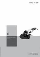 Käyttöohje Kulmahiomakone PAGS 10-230 (FI)