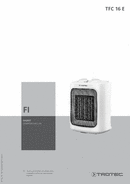 Käyttöohje lämpöpuhallin TFC 16 E (FI)
