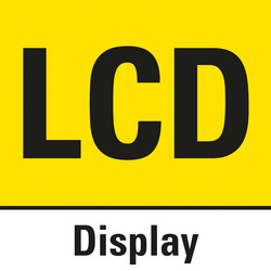 LCD-näyttö, jossa arvon näyttö ja väri-indikaattori