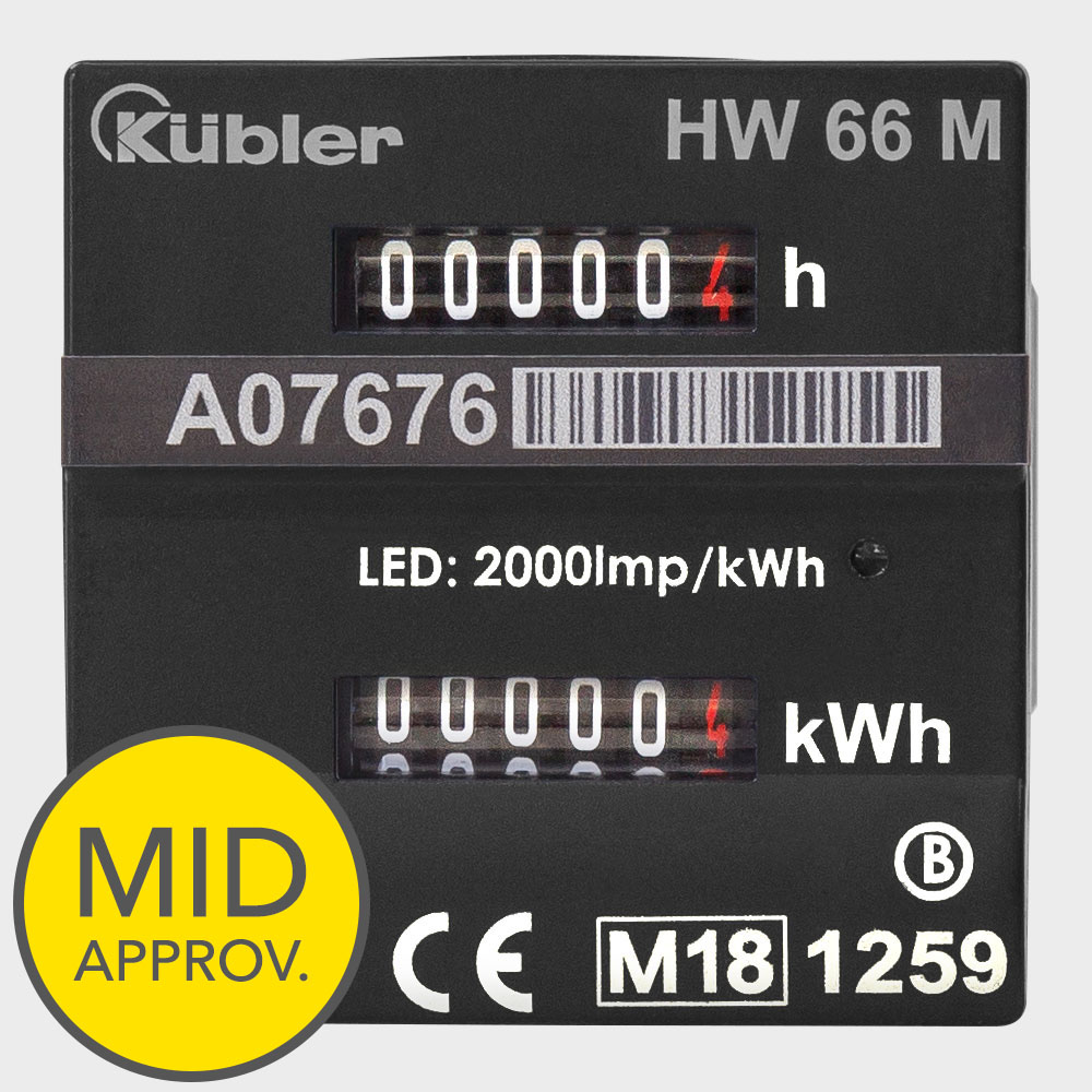 TTK 170 S - Valinnainen MID-yhteensopiva kaksoismittari käyttö- ja kilowattitunteja varten.